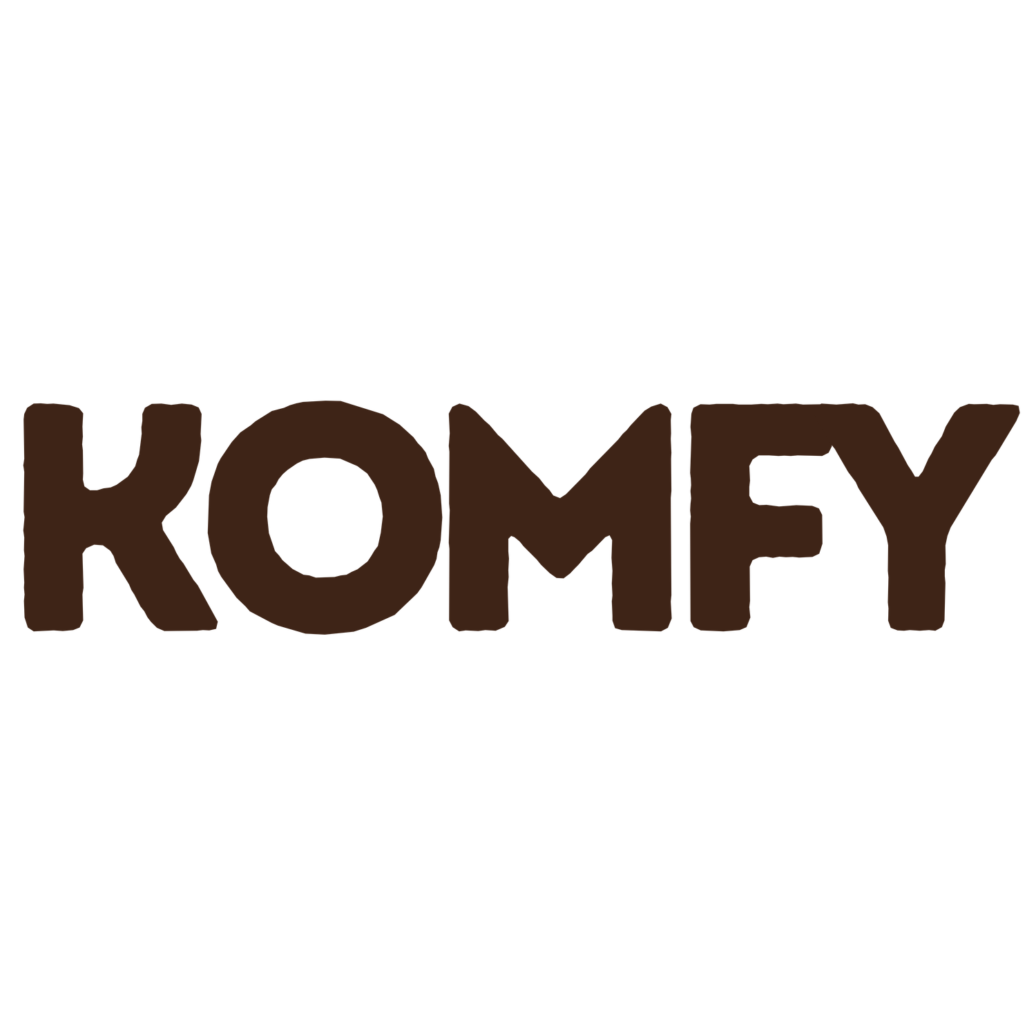 The logo for Komfy Shop.