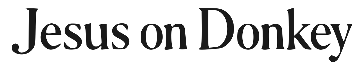 The logo for Jesus on Donkey.