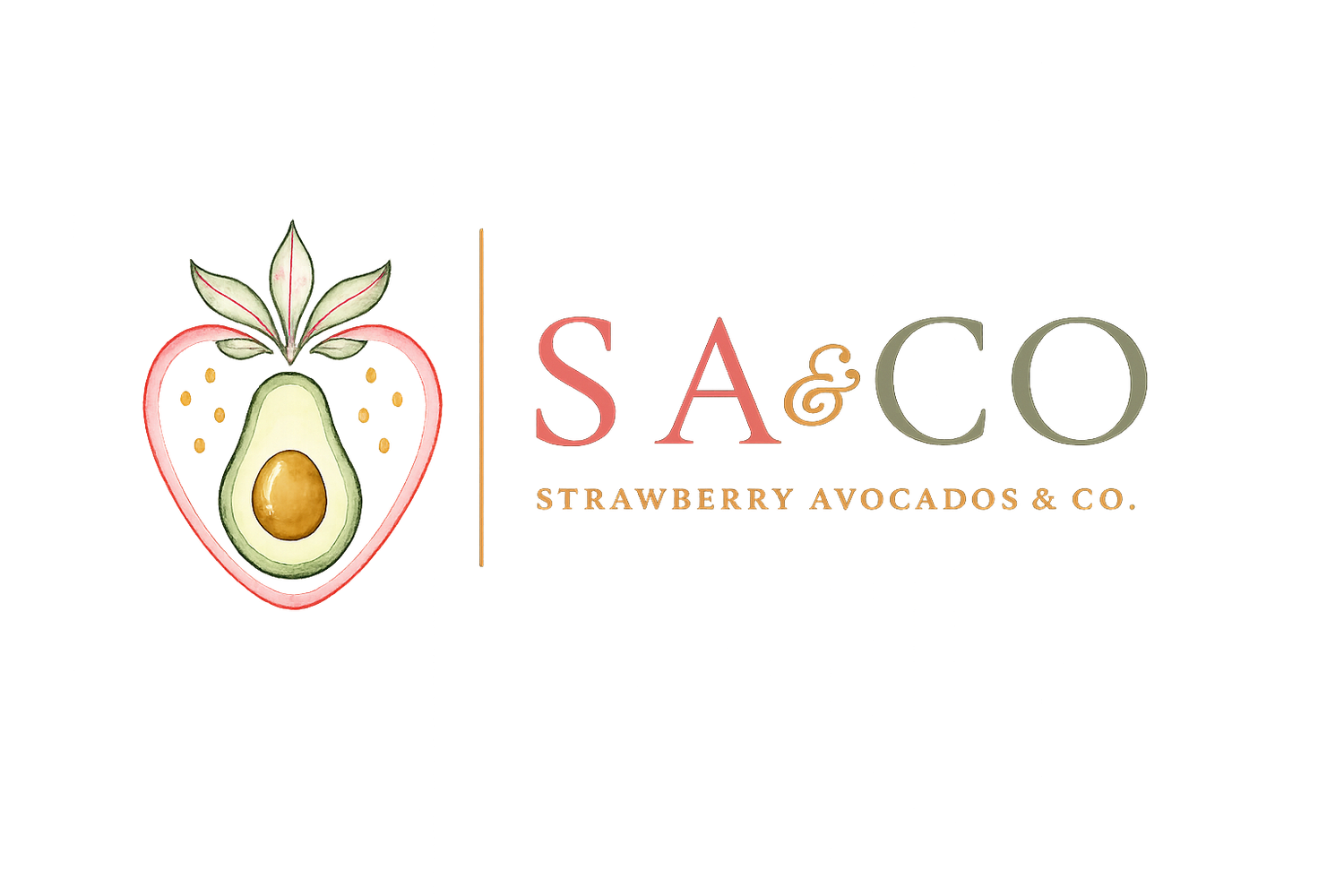The logo for Strawberry Avocados & Co..