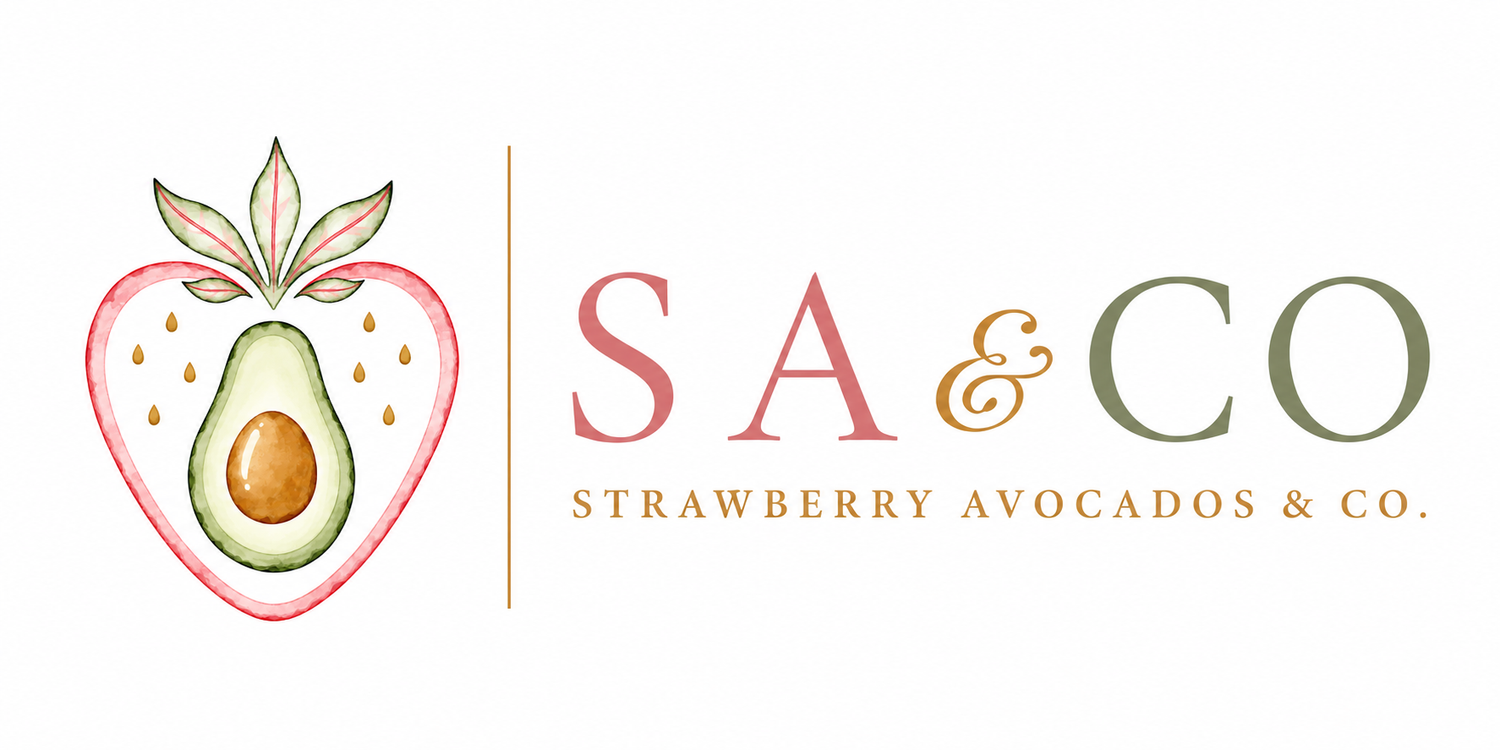 The logo for Strawberry Avocados & Co..