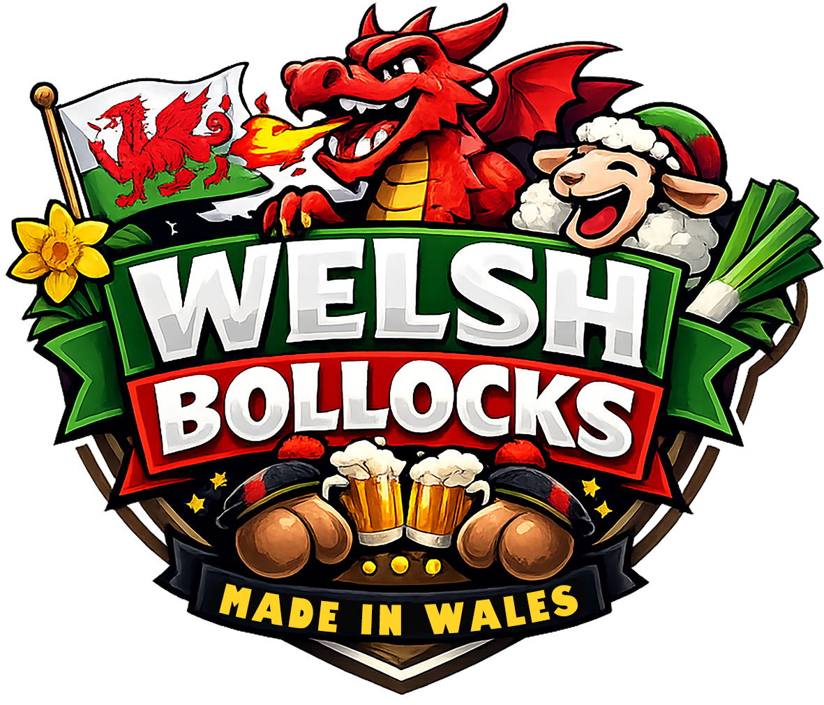 The logo for Welsh Bollocks.