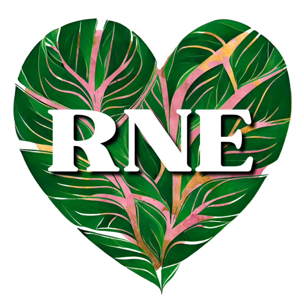 The logo for Rooted 'N Essence.
