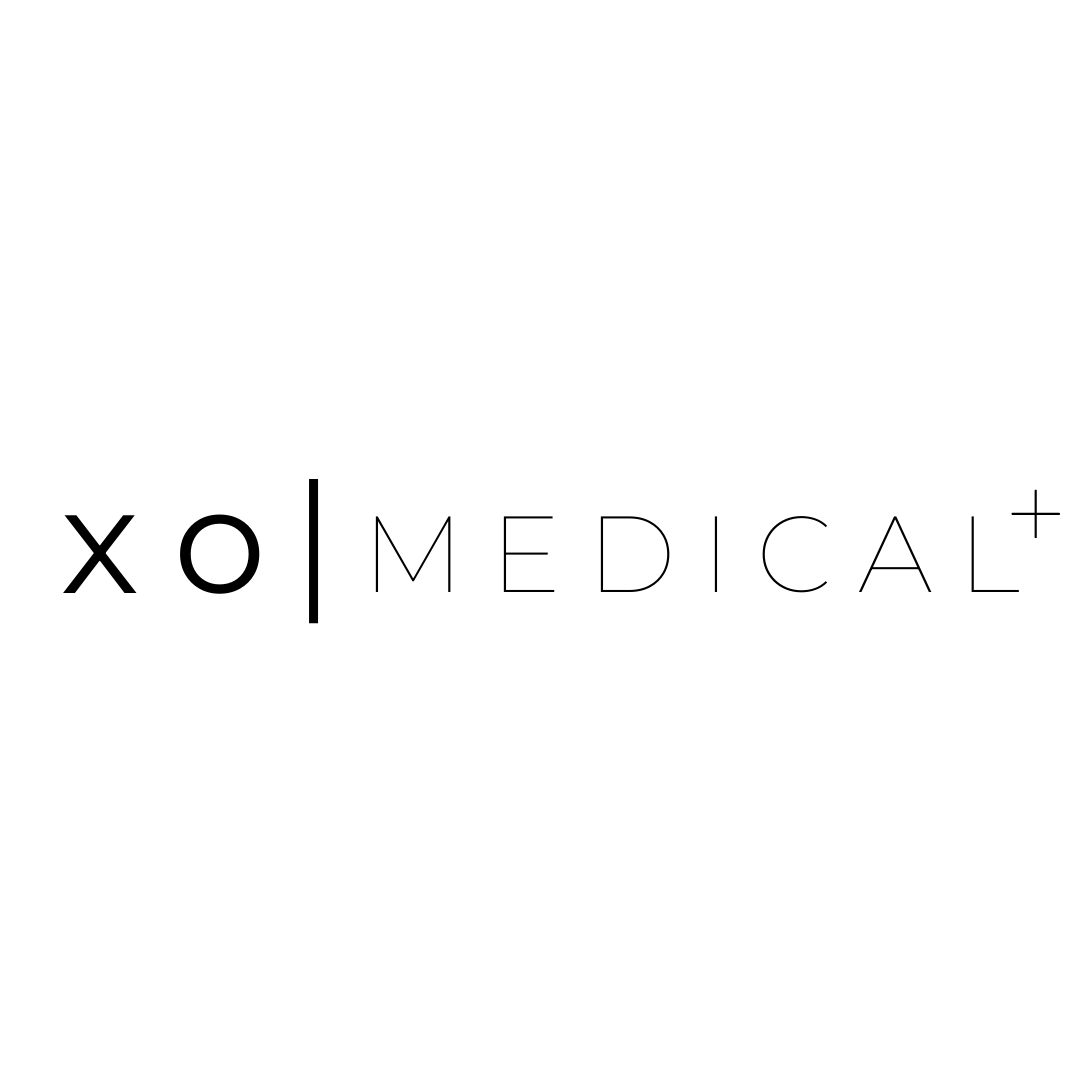 The logo for XO.