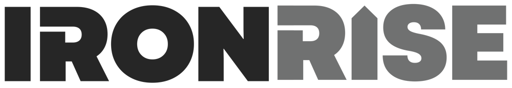 The logo for IronRise Coffee.