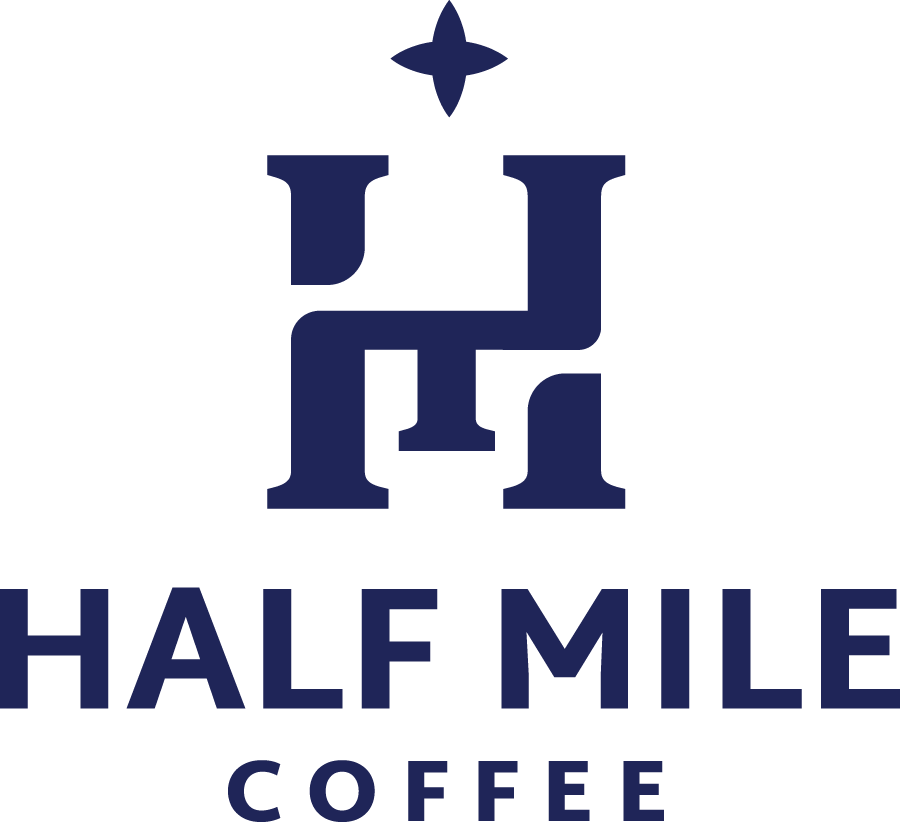 The logo for Half Mile Coffee.