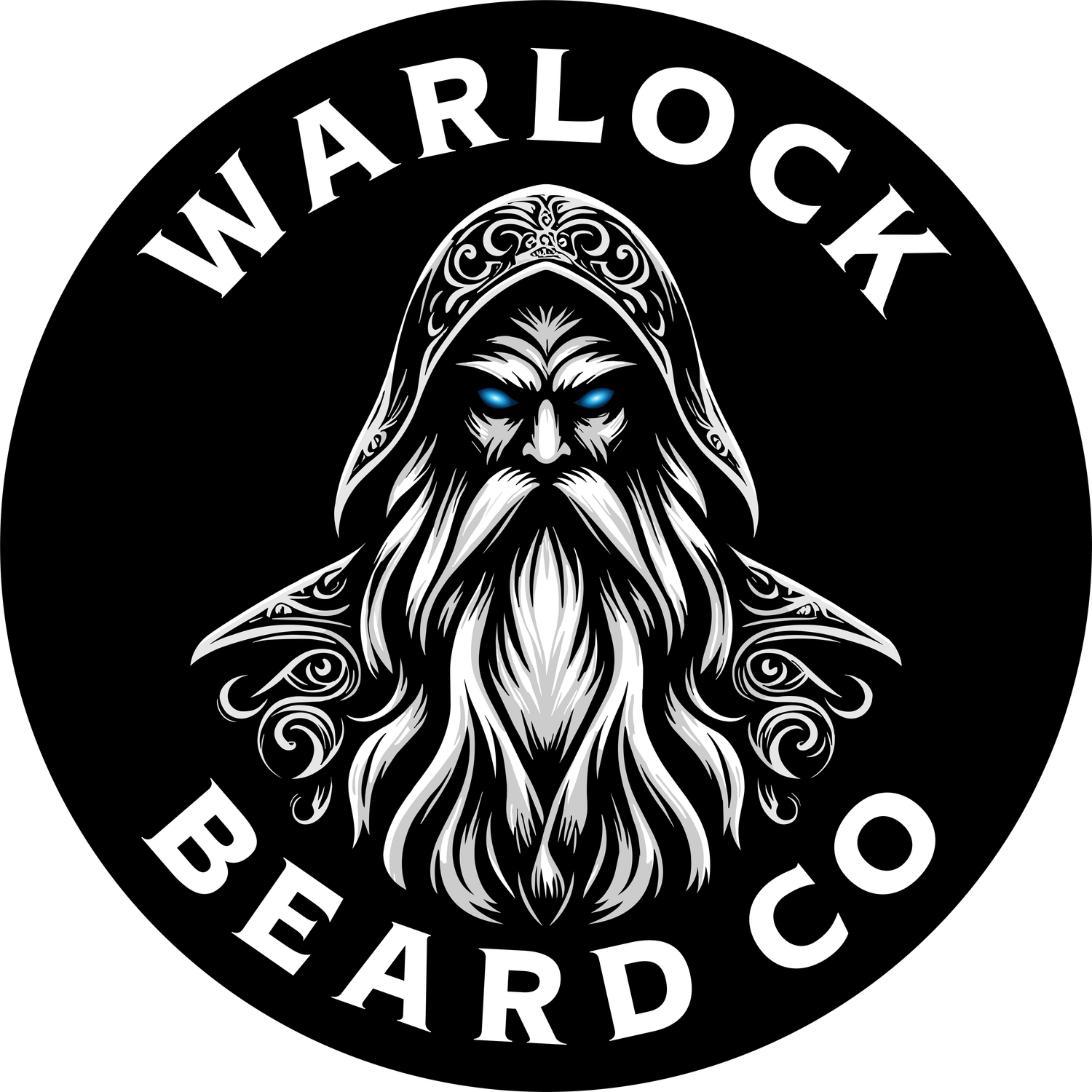 The logo for Warlock Beard Co..