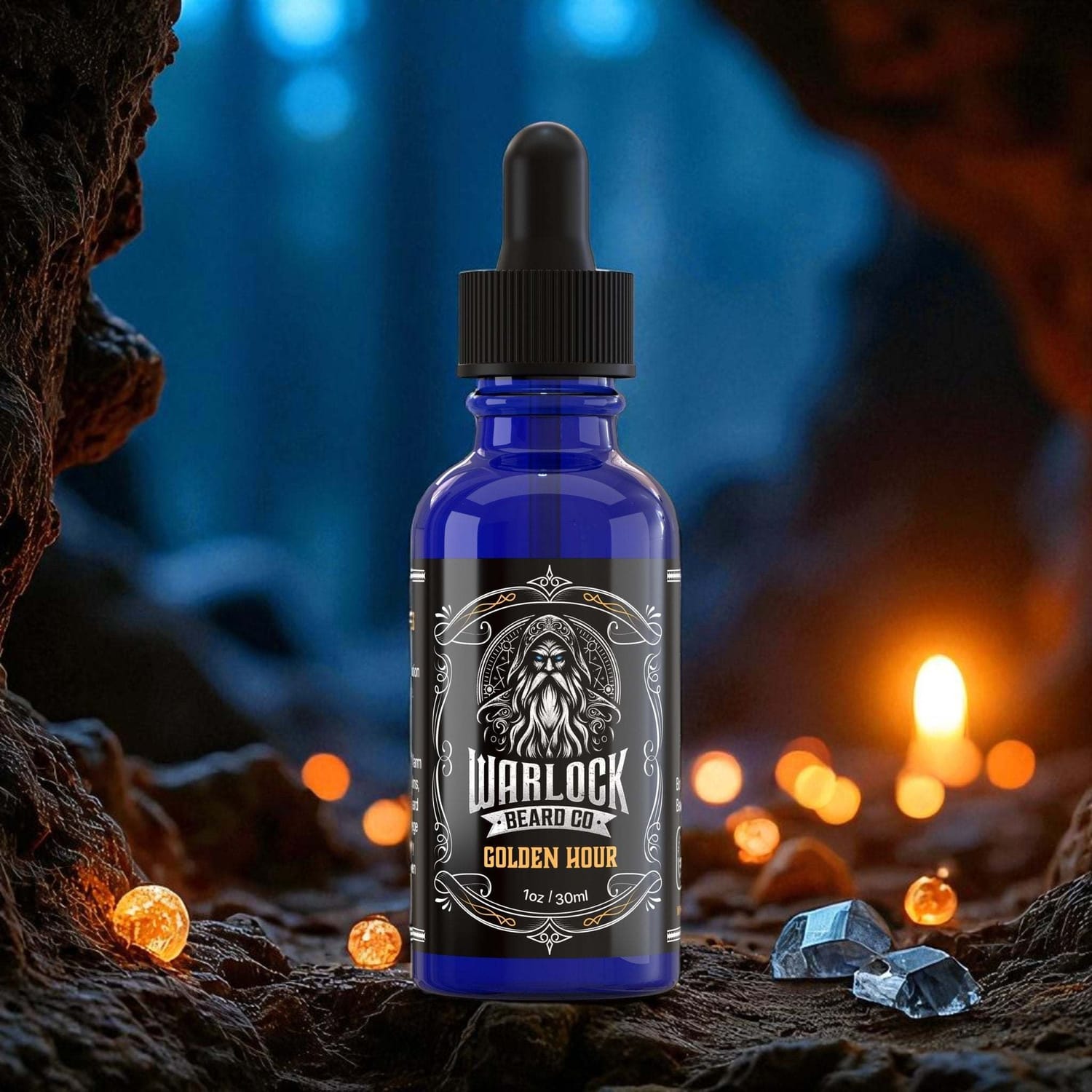 The logo for Warlock Beard Co..