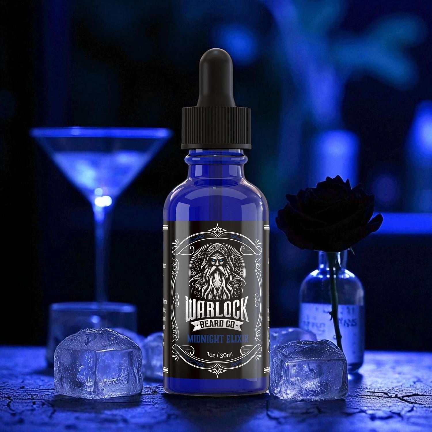 The logo for Warlock Beard Co..
