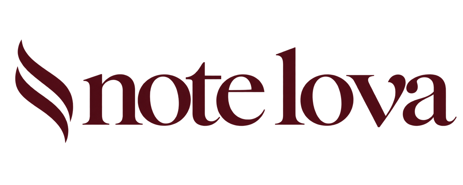 The logo for Note Lova Perfume .