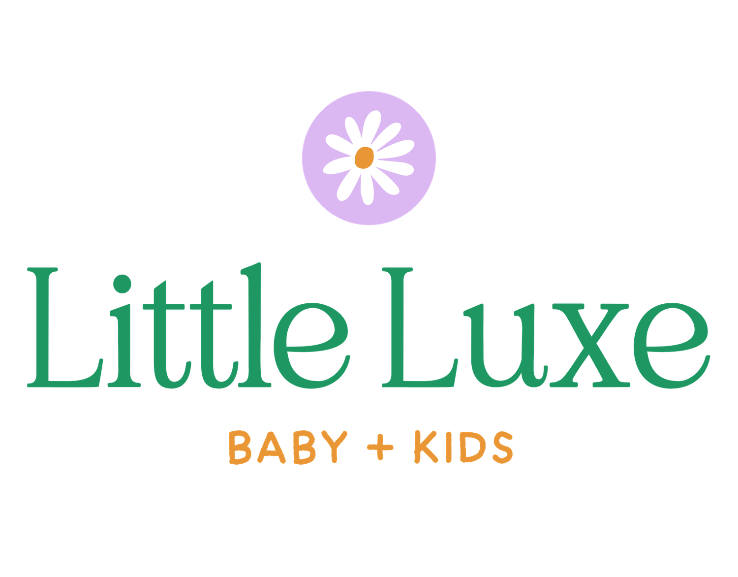 The logo for Little Luxe Baby + Kids.