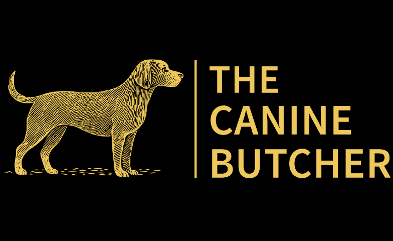 The logo for The Canine Butcher.