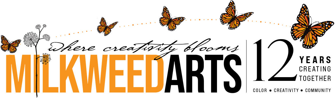The logo for Milkweed Arts.