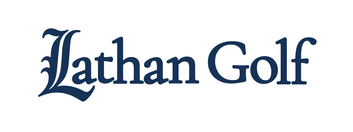 The logo for Lathan Golf.