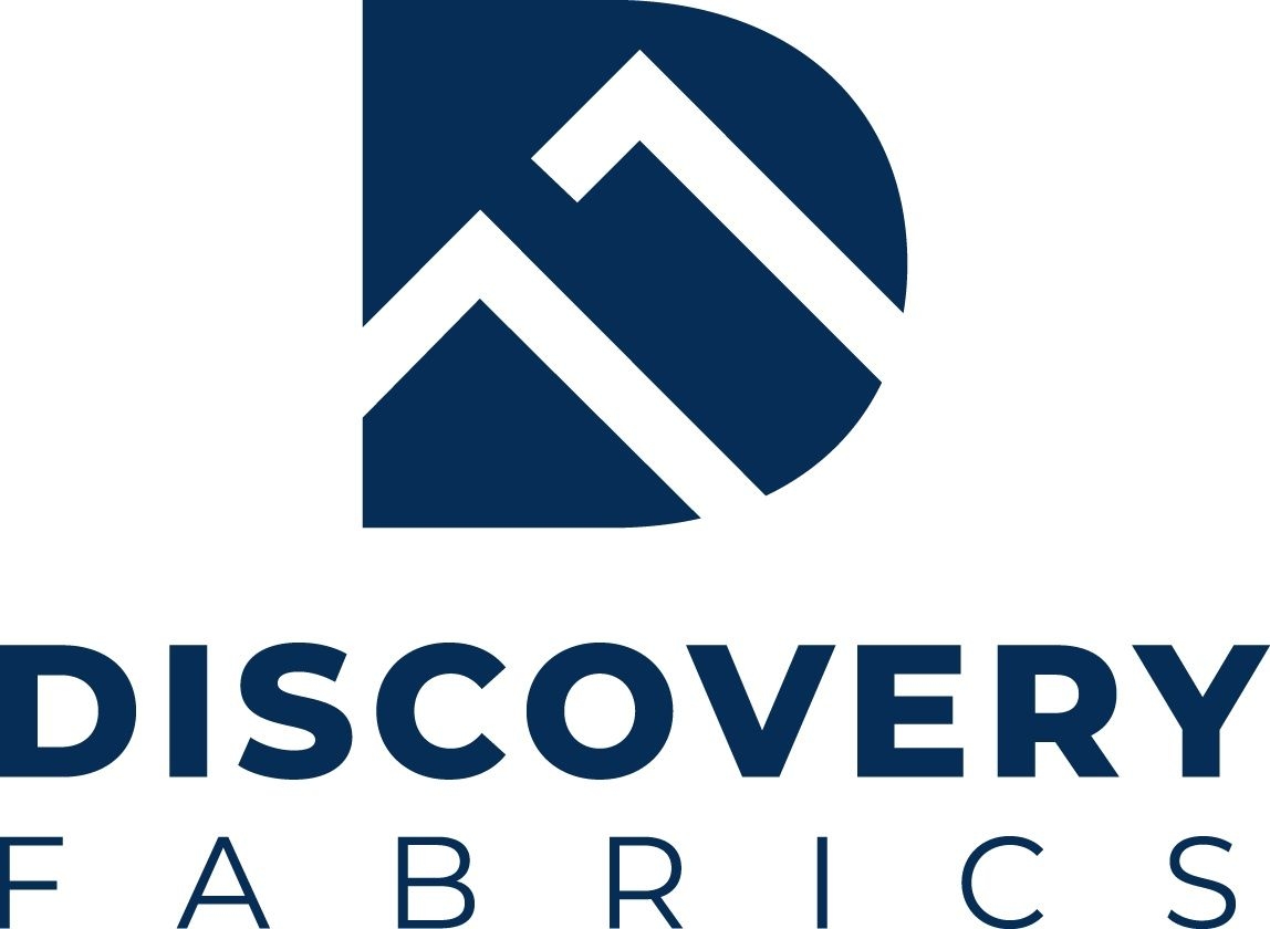 The logo for Discovery Fabrics.