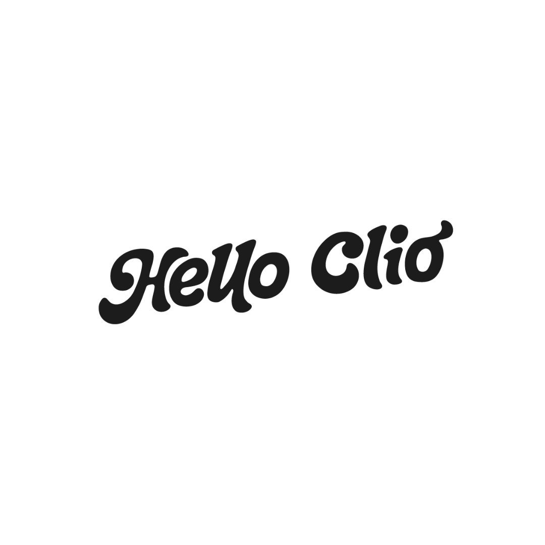 The logo for Hello Clio .