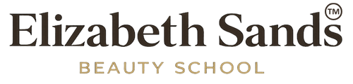 The logo for Elizabeth Sands Beauty School.