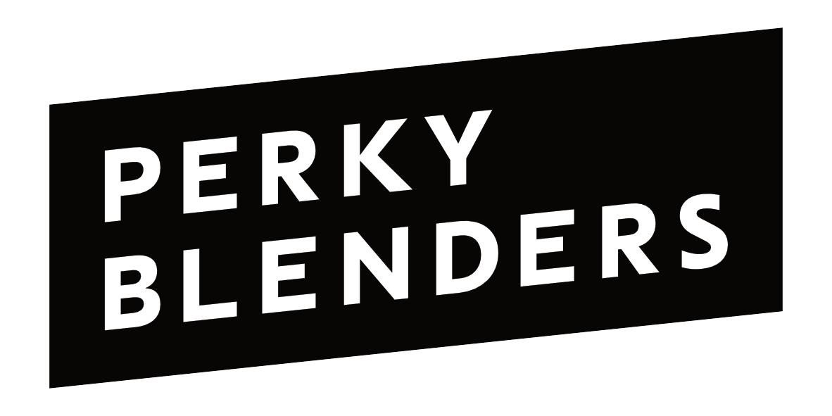 The logo for Perky Blenders  Coffee Roasters.