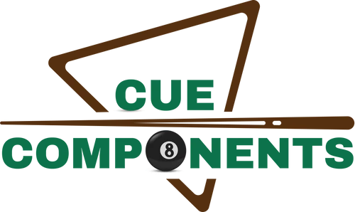 The logo for Cue Components.