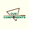 The logo for Cue Components.