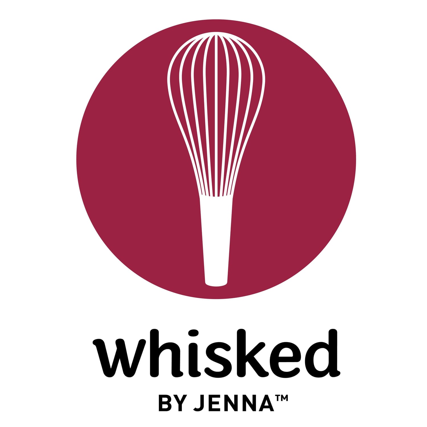 The logo for Whisked by Jenna.