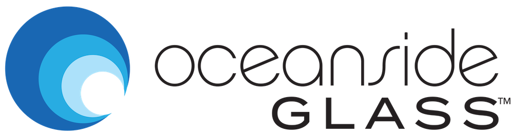 The logo for Oceanside Glass.