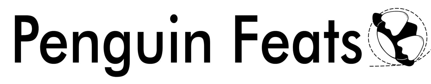 The logo for Penguin Feats.