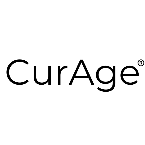The logo for CurAge.