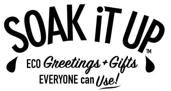 The logo for Soak iT Up .