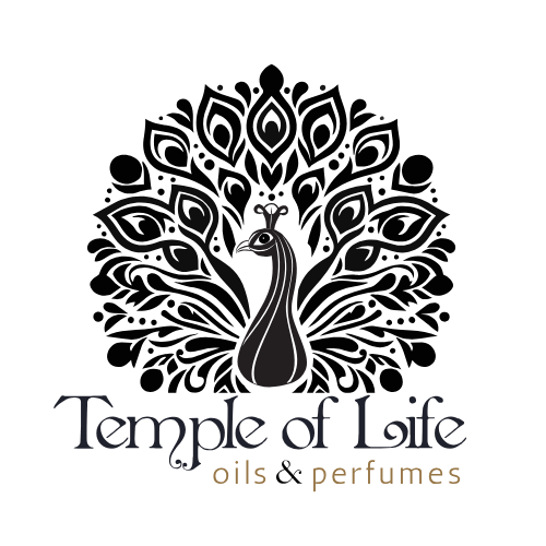 The logo for Temple of Life Oils.
