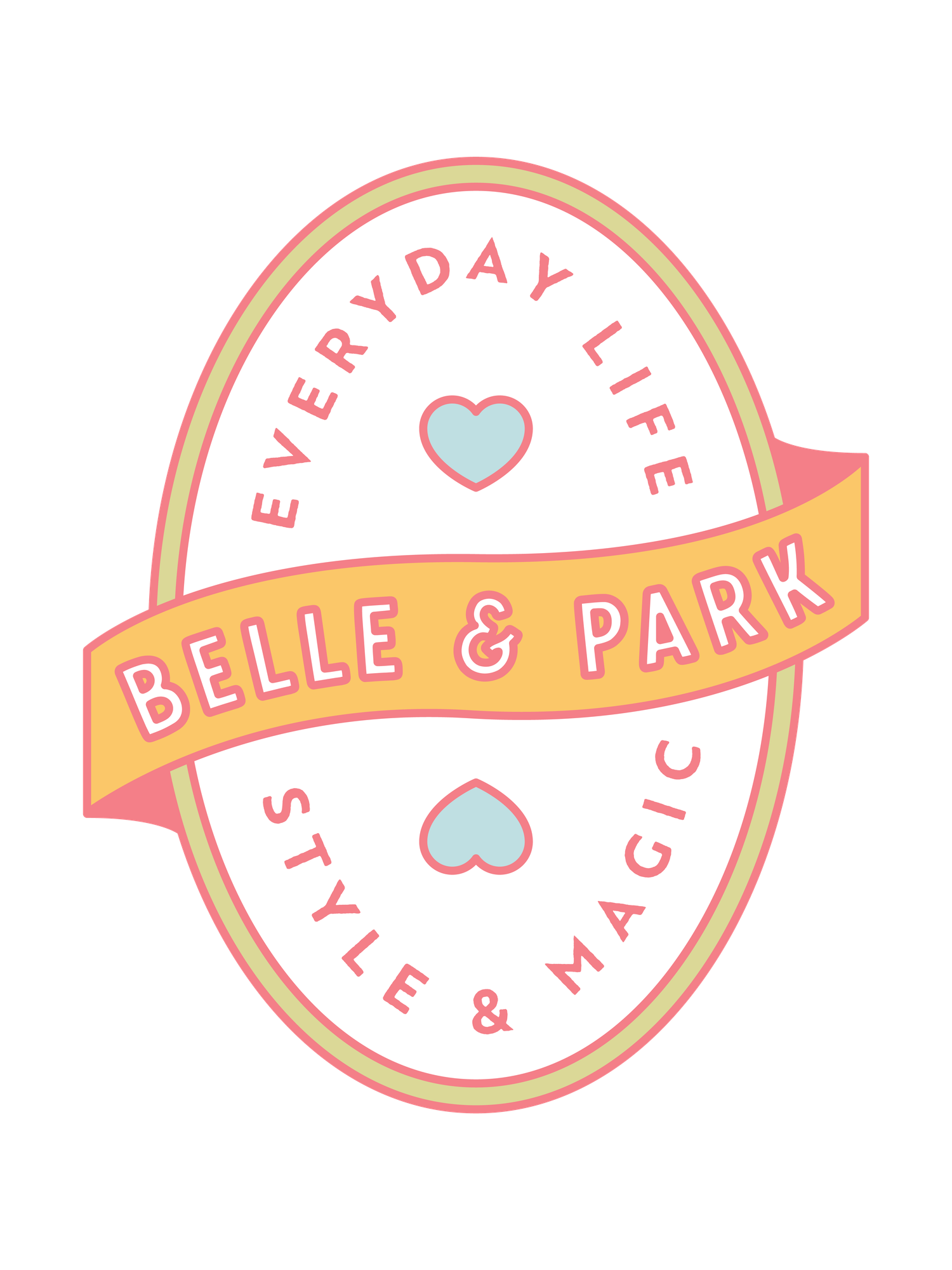 The logo for belle + park.