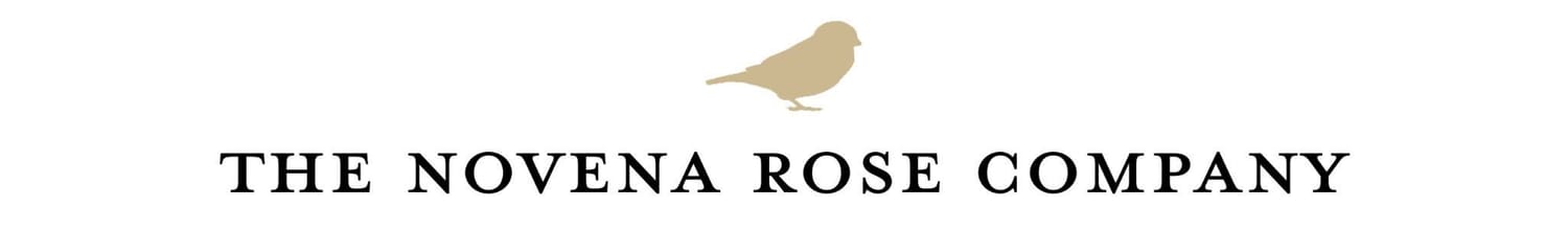The logo for The Novena Rose Company.