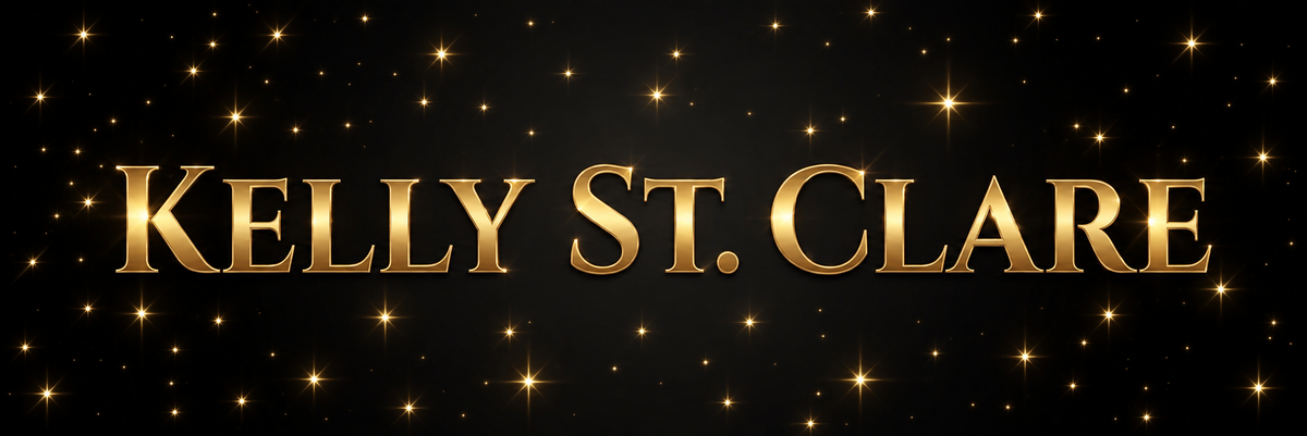 The logo for Kelly St. Clare Bookstore.