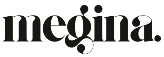 Logotypen för Megina.