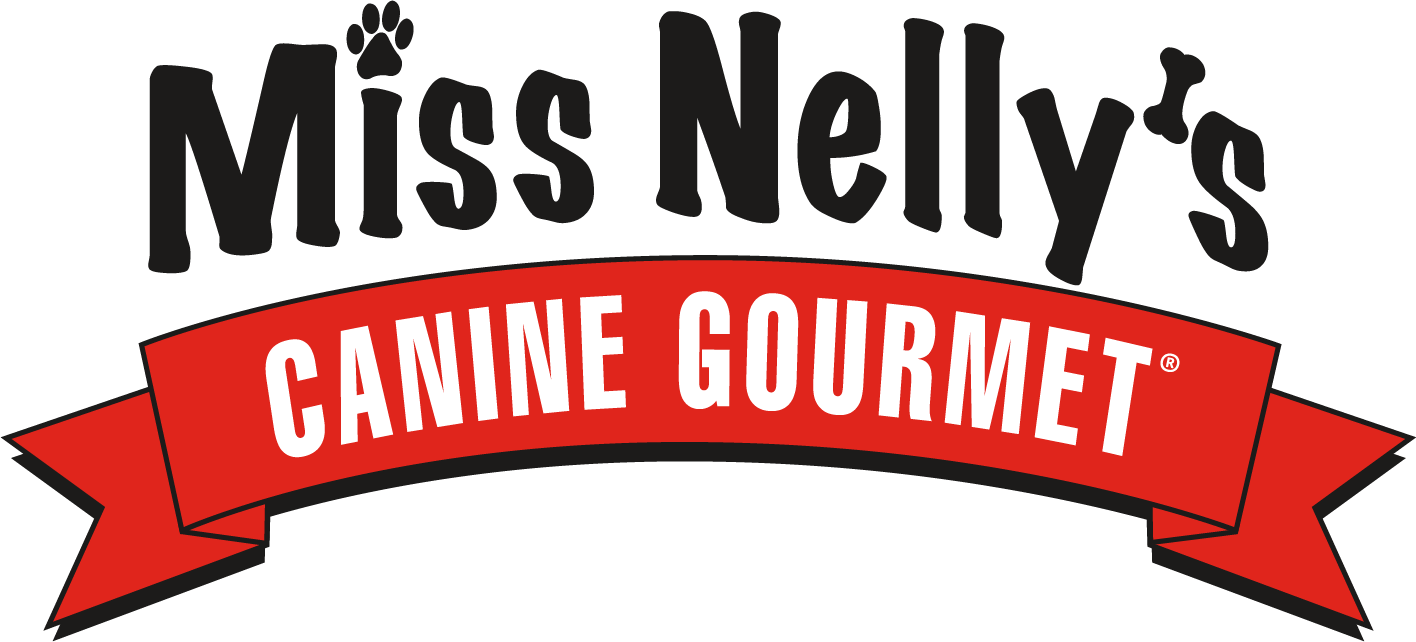 The logo for Miss Nelly's Canine Gourmet.