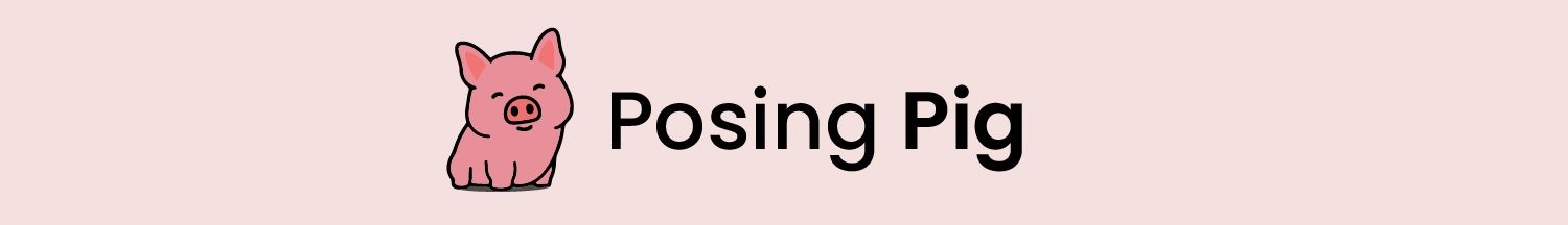 The logo for Posing Pig.