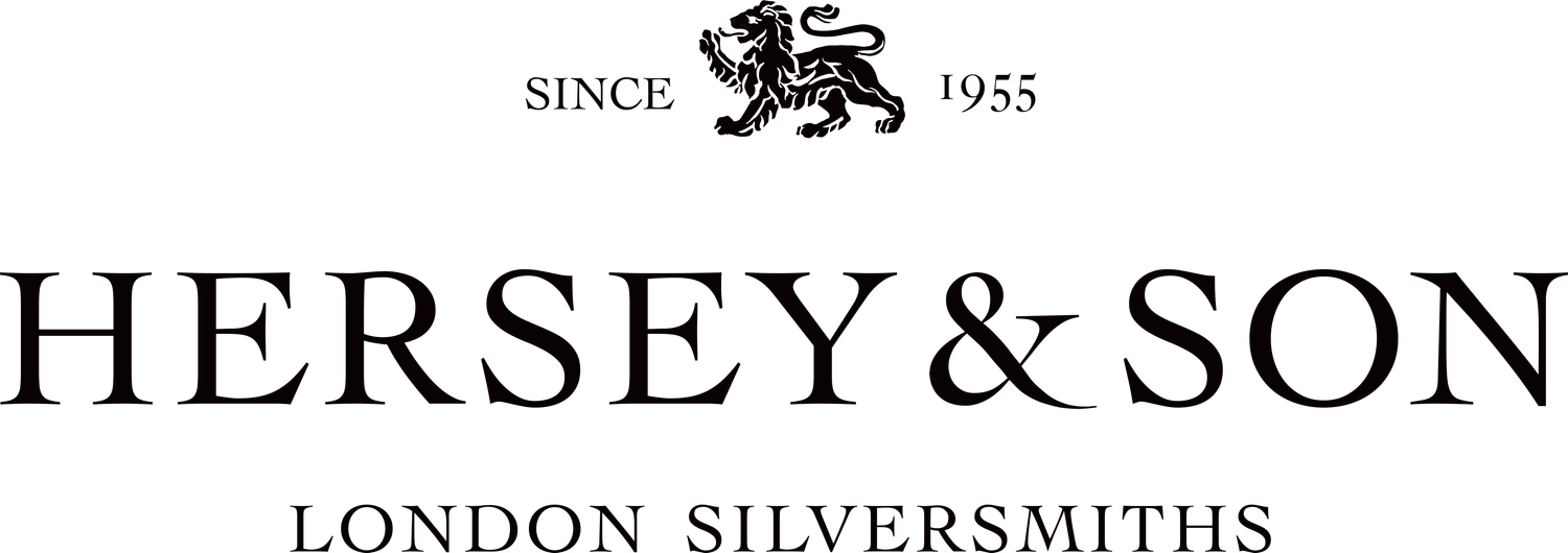 The logo for Hersey & Son Silversmiths.