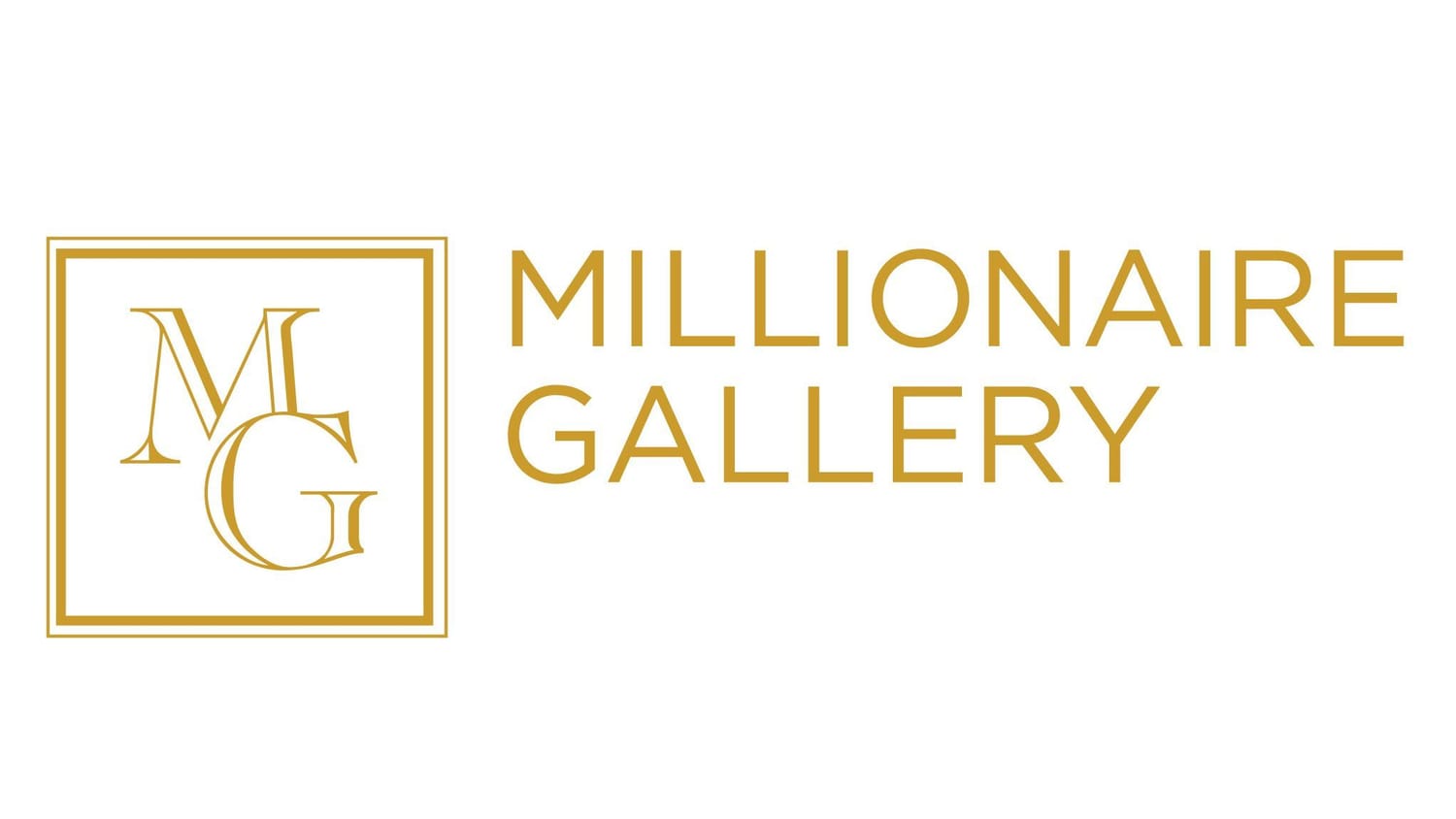 The logo for Millionaire Gallery.