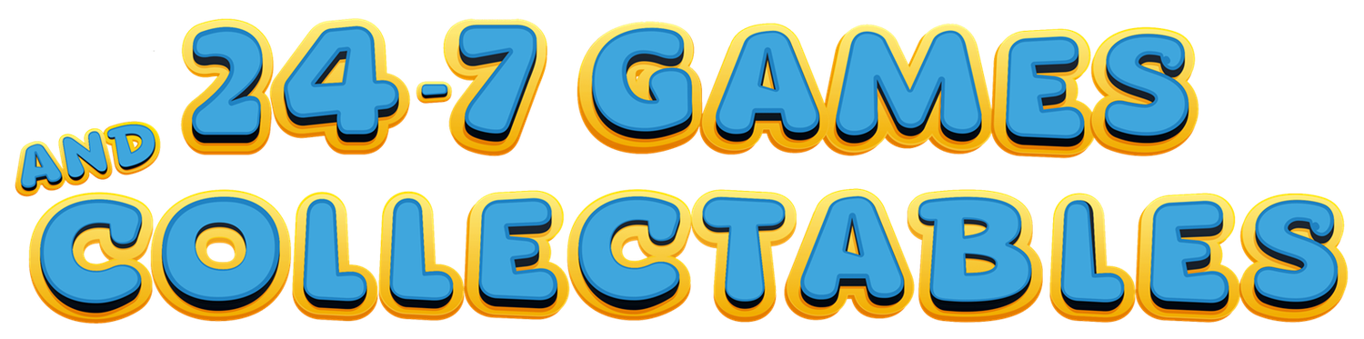 The logo for 24-7 Games & Collectables.