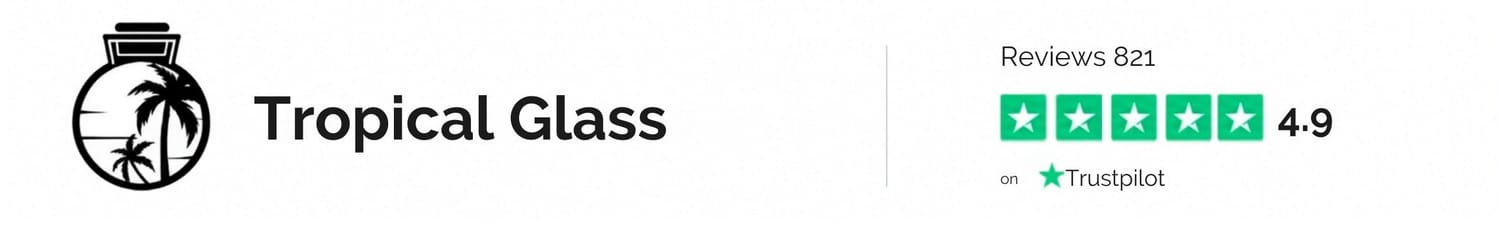The logo for Tropical Glass.