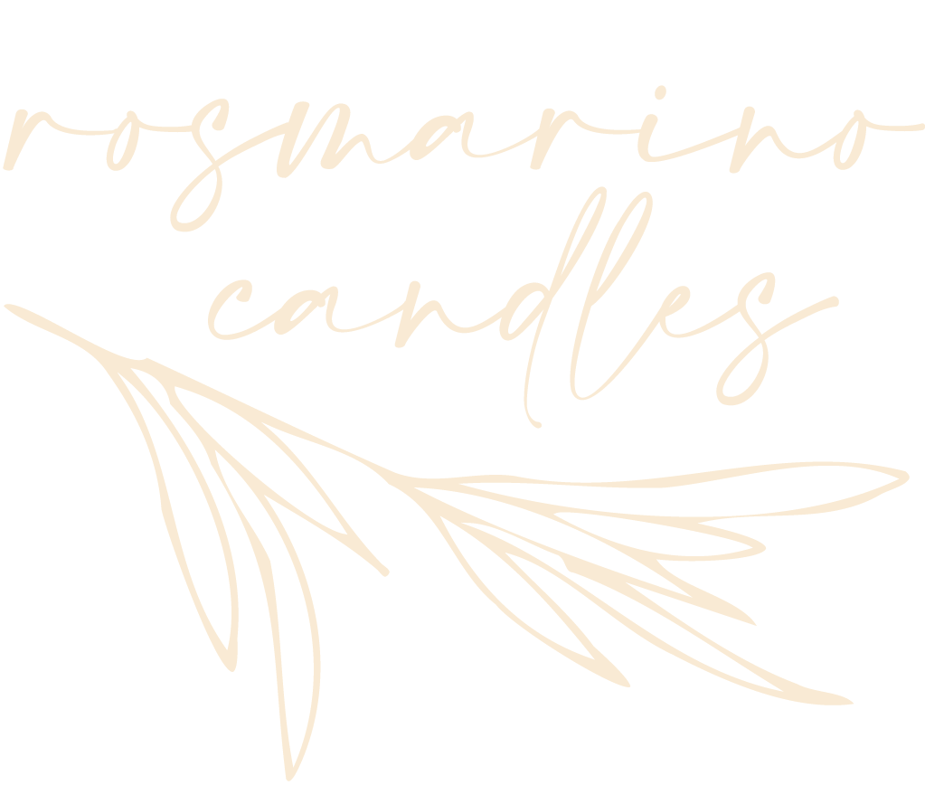 The logo for rosmarino candles.