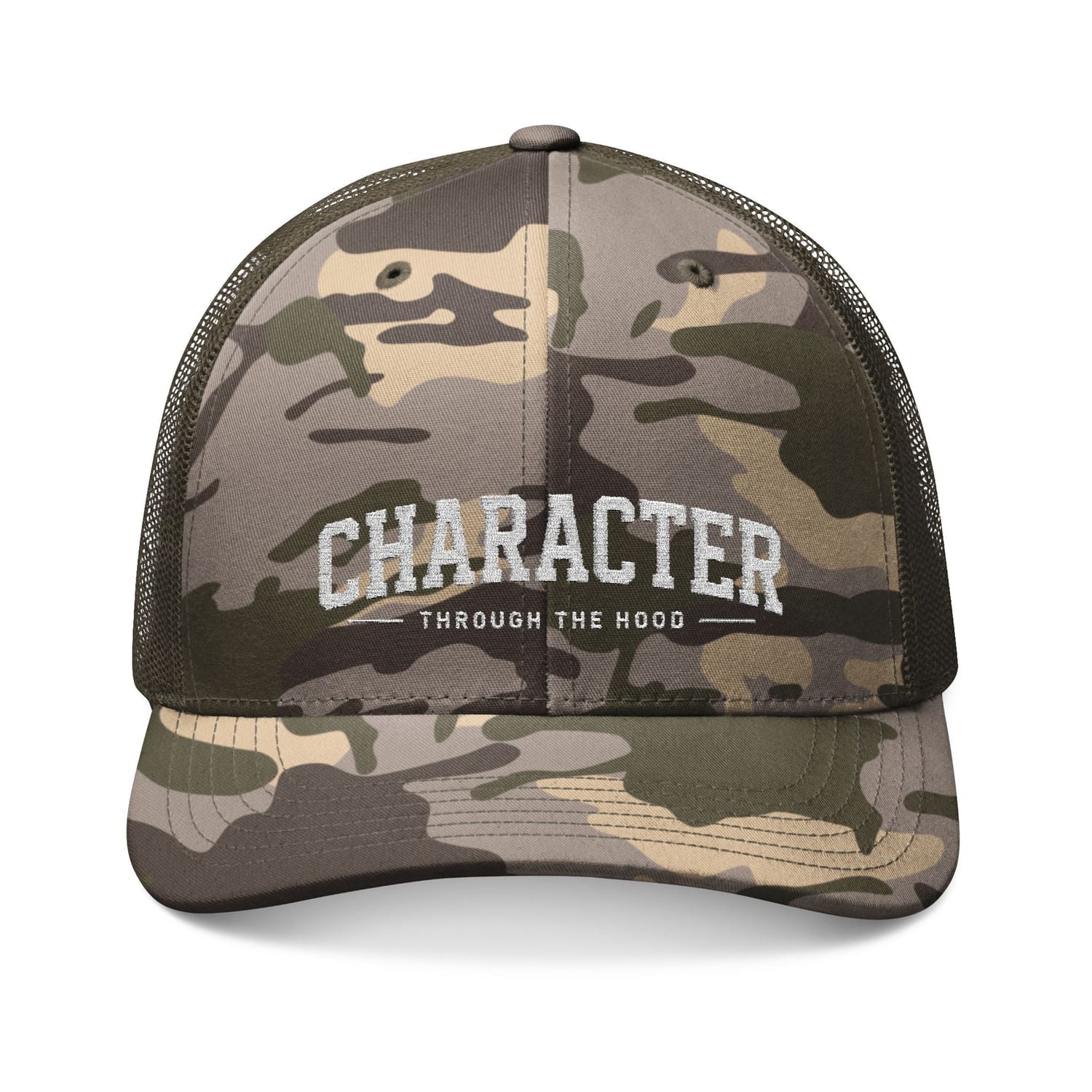 The logo for Character Through The Hood.
