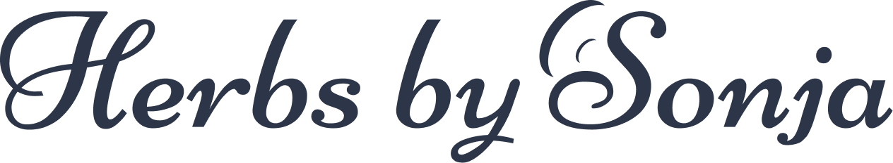 Logotypen för Herbs by Sonja / Sonjas Apotek.
