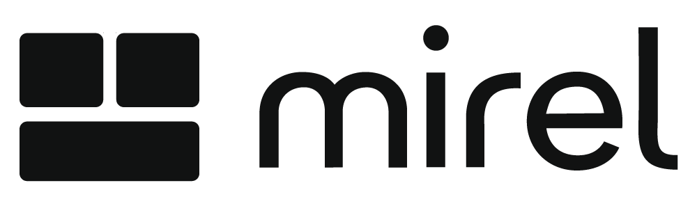 The logo for Mirel.